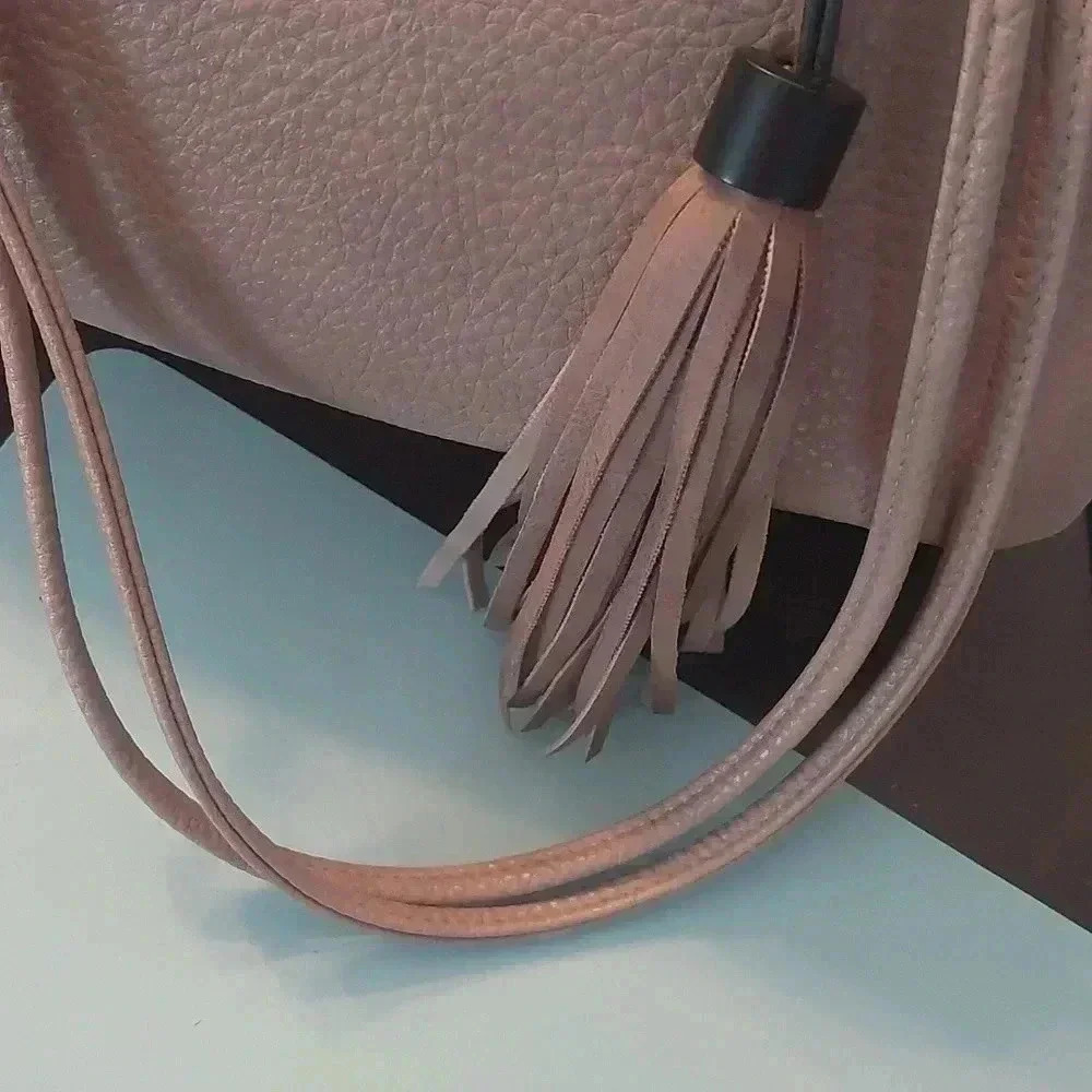 EUC Blush Pink with Black Hardware Tote Purse - Picture 3 of 11